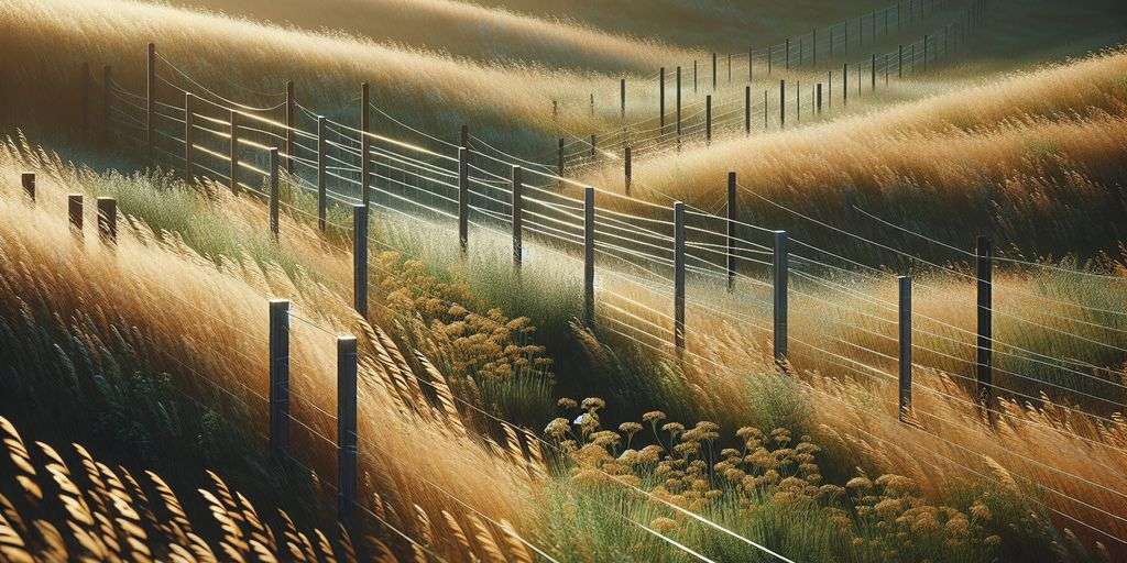 electric fence in a field