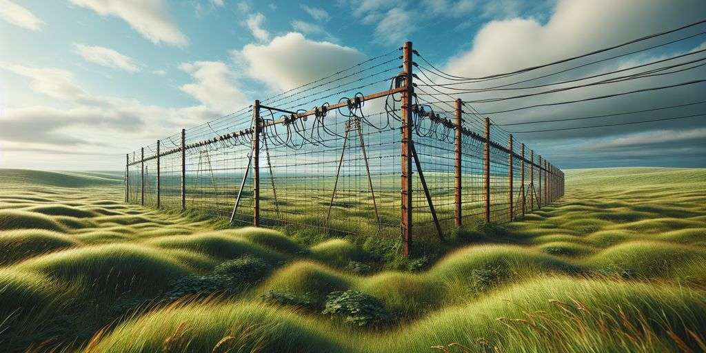 electric fence in field