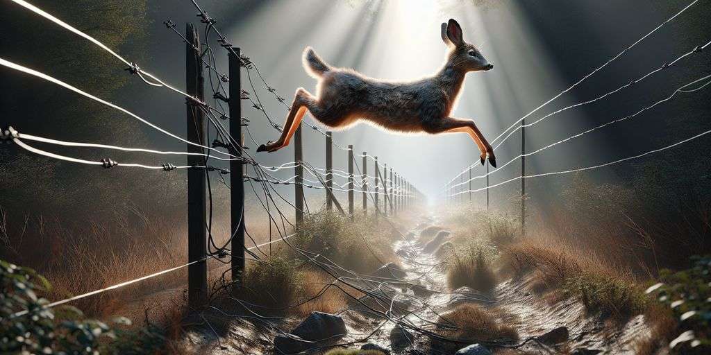 electric fence animal not touching ground