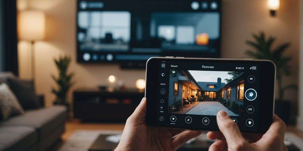 Unified smart home system displayed on a smartphone screen.