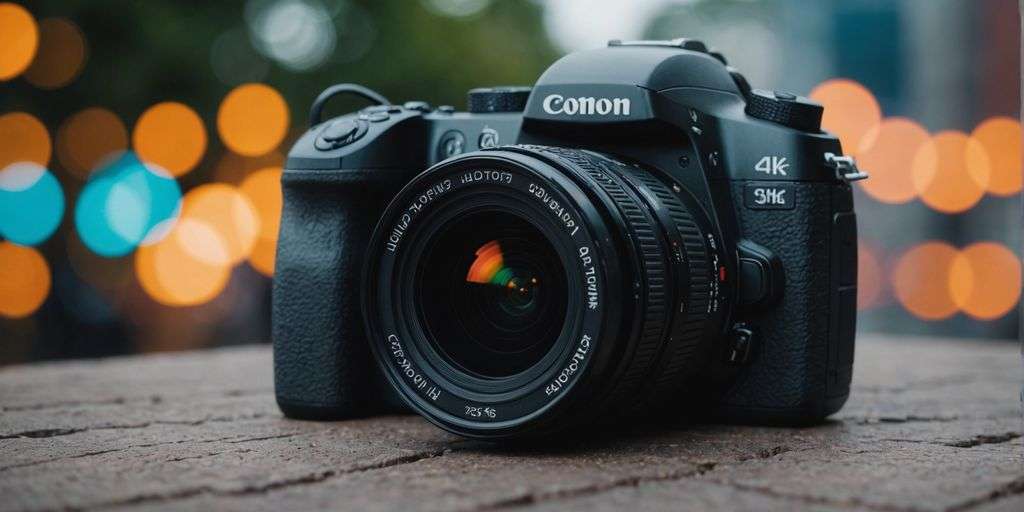 HD vs. 4K cameras side-by-side with vibrant visuals.