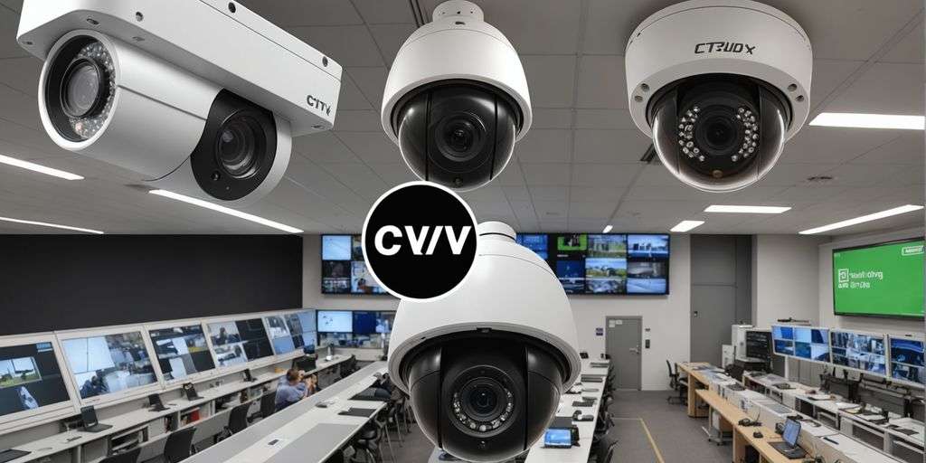 Analogue and IP CCTV cameras side by side