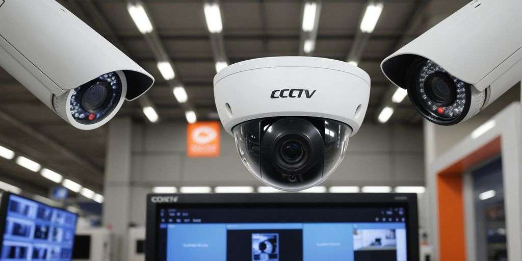 Analogue and IP CCTV cameras side by side