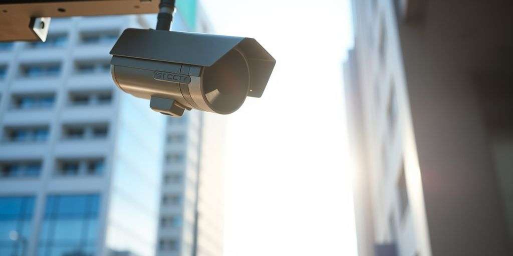 CCTV camera in bright daylight for optimal surveillance.