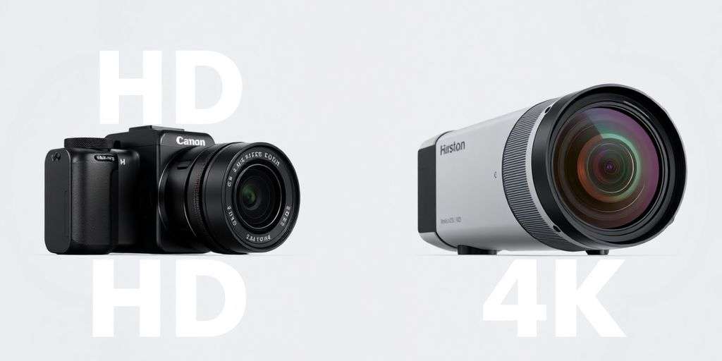 Comparison of HD and 4K camera designs.